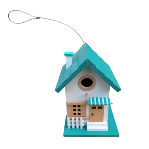 Vogelhaus aus Holz für den Außenbereich - Naturholz, witterungsbeständig, einfach aufzuhängen, perfekt für Gärten, Hinterhöfe und Terrassen - erhältlich im 1er Pack oder 2er Pack Zvire (sortiert, 1 Vogelhaus aus Holz für den Außenbereich - Naturholz, witterungsbeständig, einfach aufzuhängen, perfekt für Gärten, Hinterhöfe und Terrassen - erhältlich im 1er Pack oder 2er Pack Zvire (sortiert, 1 von Zvire