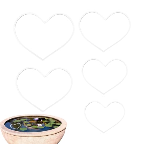 Schwimmende Ringe Futterspender – 5 Fisch-Futterspender | Herzform Aquarium schwimmend | Aquarium schwimmende Pflanzenringe Korral Fisch Futterringe zum Halten von schwimmenden Pflanzen an Ort und Schwimmende Ringe Futterspender – 5 Fisch-Futterspender | Herzform Aquarium schwimmend | Aquarium schwimmende Pflanzenringe Korral Fisch Futterringe zum Halten von schwimmenden Pflanzen an Ort und von Zvn Zojne