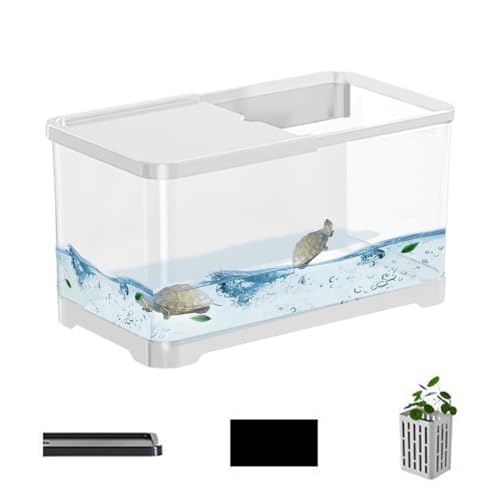 Zvn Zojne Aquarium-Set, kleines Aquarium, dekoratives Aquarium, kreatives Fischaquarium mit Korb, vielseitiges Aquarium für Quallen, Guppy, , Zvn Zojne Aquarium-Set, kleines Aquarium, dekoratives Aquarium, kreatives Fischaquarium mit Korb, vielseitiges Aquarium für Quallen, Guppy, , von Zvn Zojne