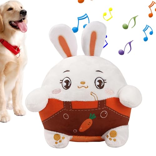 Zvn Zojne Hundespielzeug, um sie beschäftigt zu halten – Hundespielzeug mit USB-Ladefunktion | Quietschendes Hundespielzeug, waschbares Anreicherungsspielzeug, Hüpfen und Quietschen für kleine Hunde von Zvn Zojne