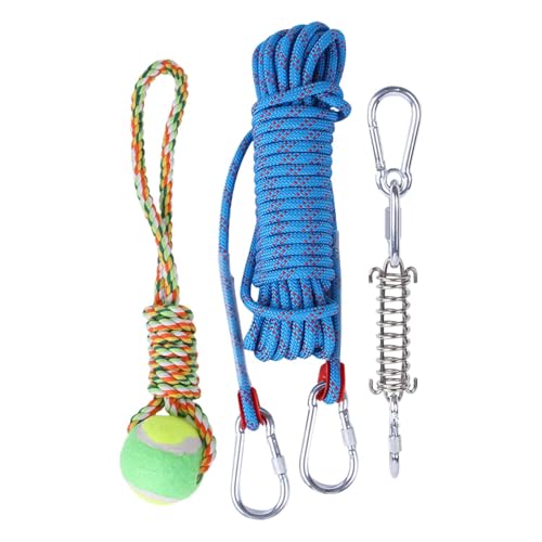 Zvn Zojne Hundespielzeug – Springstab-Hundespielzeug | Interaktiver Zugmuskelaufbauer | Hundespielzeug | Interaktives Zerrseil | Quietschspielzeug | Muskelaufbauer Federstange Hundeseil für kleine von Zvn Zojne