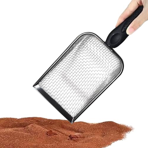Zvn Zojne Metall-Katzenstreuschaufel, 25,4 cm, robuste Sandstreuschaufel mit ergonomischem langem Griff, antihaftbeschichtete Haustierstreuschaufel, hängbares Katzenstreu-Sieb für Katzen- und Hundekot Zvn Zojne Metall-Katzenstreuschaufel, 25,4 cm, robuste Sandstreuschaufel mit ergonomischem langem Griff, antihaftbeschichtete Haustierstreuschaufel, hängbares Katzenstreu-Sieb für Katzen- und Hundekot von Zvn Zojne