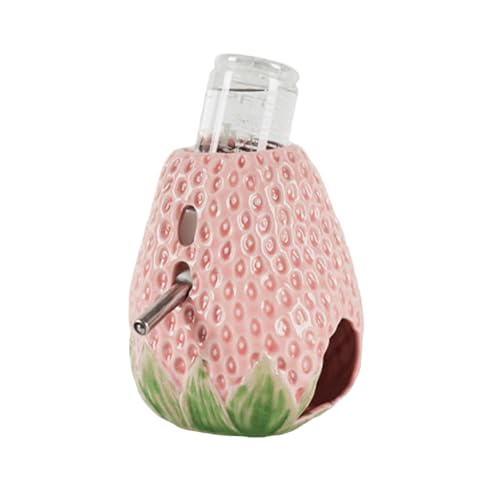 Auslaufsichere Keramik-Wasserflasche für Nagetiere, Erdbeerform, Unterschlupf, Haus, Wasserspender für Hamster, Lebensräume, Dekorationen, Hamster, Verstecke, Höhle Auslaufsichere Keramik-Wasserflasche für Nagetiere, Erdbeerform, Unterschlupf, Haus, Wasserspender für Hamster, Lebensräume, Dekorationen, Hamster, Verstecke, Höhle von ZwaitL