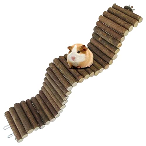 Hamster Hängebrücke Holz Kauspielzeug Kletterleiter für Zwerghamster Rennmäuse Kleintiere 40,6 cm 50,8 cm 61 cm lang Hamster Hängebrücke Holz Kauspielzeug Kletterleiter für Zwerghamster Rennmäuse Kleintiere 40,6 cm 50,8 cm 61 cm lang von ZwaitL