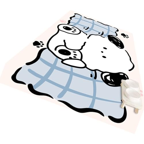 Strapazierfähige PVC-Hundematte, rutschfeste Oberflächen, schnell abwischbar, für den Innenbereich, robuste Hundehüttenmatte von ZwaitL