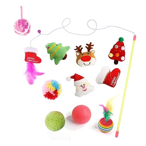 ZwaitL Weihnachts-Spielzeug-Aufsätze, pelziger Zauberstab, Nachfüllpackung, Kätzchen-Übungstraining, Ersatzköpfe, Zauberstab-Anhänger ZwaitL Weihnachts-Spielzeug-Aufsätze, pelziger Zauberstab, Nachfüllpackung, Kätzchen-Übungstraining, Ersatzköpfe, Zauberstab-Anhänger von ZwaitL