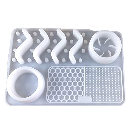Dog Lick Pad Slow Feeding Mat for Dogs Feeding Mat Slow Feeder for Wet and Dry Food von Zxfdsfdbnm