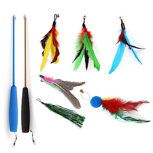 Zxfdsfdbnm Set mit 8 Teaser Stab Nachfüllungen, Glöckchen, Ersatz, Angelspielzeug, Anhänger, lustige Glocken Zxfdsfdbnm Set mit 8 Teaser Stab Nachfüllungen, Glöckchen, Ersatz, Angelspielzeug, Anhänger, lustige Glocken von Zxfdsfdbnm