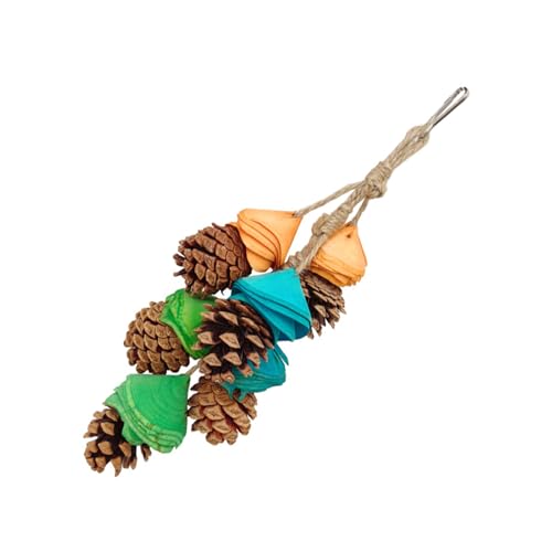 Zxfdsfdbnm Vogel Reißen Spielzeug Vogelkäfig Tincone Stehende Spielzeug Vogelschleifspielzeug Bird Cage Entertainment Toy von Zxfdsfdbnm