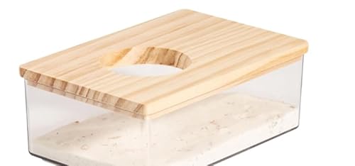 Zyiphor Hamster Sandbad Hamster Badewanne Rennmaus Sandbad mit Leiter Hamsterkäfig Sandbad Hamster Sandbadbehälter Container mit Holzdeckel für Mäuse Lemminge Rennmäuse Zyiphor Hamster Sandbad Hamster Badewanne Rennmaus Sandbad mit Leiter Hamsterkäfig Sandbad Hamster Sandbadbehälter Container mit Holzdeckel für Mäuse Lemminge Rennmäuse von Zyiphor