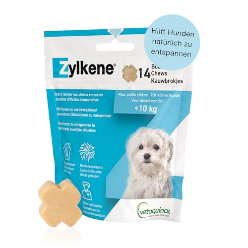 Zylkene® Chews (14 x) Zur Stressreduzierung | Für kleine Hunde | Ergänzungsfuttermittel für mehr Wohlbefinden in ungewohnten Situationen | Für kleine Hunde < 10 kg von Zylkene