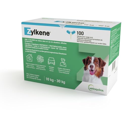 Vetoquinol - Zylkene 225mg 100 Kapseln für Hunde und Katzen, 1er Pack (1 x 0.15 kilograms) von Vetoquinol