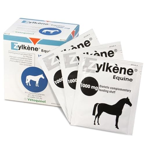 Zylkène Equine | 20 Beutel zu je 1000 mg | Ergänzungsfuttermittel für Pferde zur Stressreduktion | Zur Unterstützung bei ungewohnten Situationen wie z.B. Umgebungswechsel Zylkène Equine | 20 Beutel zu je 1000 mg | Ergänzungsfuttermittel für Pferde zur Stressreduktion | Zur Unterstützung bei ungewohnten Situationen wie z.B. Umgebungswechsel von Zylkene
