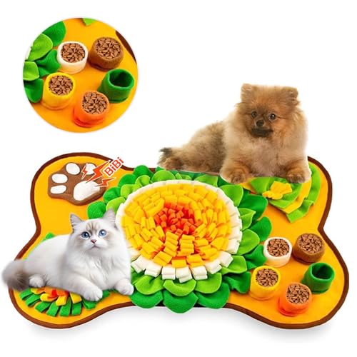 Schnüffelteppich Hund 60x43cm Futterschnüffel-Futtermatte, Hunde-Schnüffelmatte, Welpen-Trainingsmatte, Schnüffelspielzeug Interaktive Hundespielzeug, Hunde Spielteppich für Haustiere Jeder Größe von Zyluniy