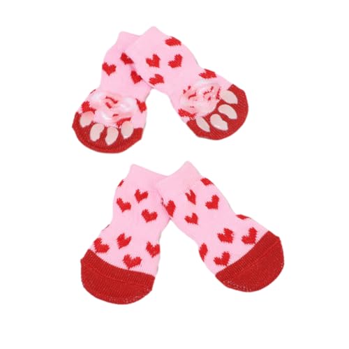 Zymoplas 4 Stück Pfoten verhindern das Lecken von Pfotenschutz – Haustierpfoten sind sauber und gesund. Haustiersocken aus Polyester mit Gummiverstärkung von Zymoplas