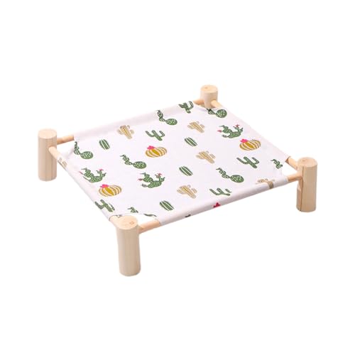 Zymoplas Atmungsaktives und feuchtigkeitsbeständiges Hundebett aus Stoff für kleine Haustiere. Kiefernholz aus Holz ist EIN Robustes und langlebiges Hundebett Holzstoff, S Kaktus Set von Zymoplas