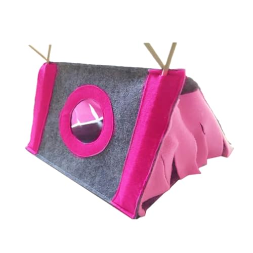 Zymoplas Dreieckiges Versteckhaus für Kleintiere mit rundem Fenster Leistungs Verhältnis. Einfach zu installierendes, dreieckiges Hamsterzelt, Rosa, L 37 * 25 * 21 Zymoplas Dreieckiges Versteckhaus für Kleintiere mit rundem Fenster Leistungs Verhältnis. Einfach zu installierendes, dreieckiges Hamsterzelt, Rosa, L 37 * 25 * 21 von Zymoplas