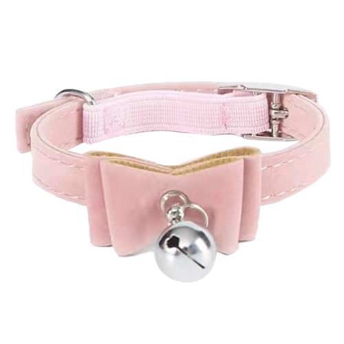 Zymoplas Ersatz Glockenhalsband aus Garn für Haustiere, entzückendes, einfarbiges, abnehmbares, dekoratives, verstellbares Choker Zubehör mit Schleife, Rosa Zymoplas Ersatz Glockenhalsband aus Garn für Haustiere, entzückendes, einfarbiges, abnehmbares, dekoratives, verstellbares Choker Zubehör mit Schleife, Rosa von Zymoplas