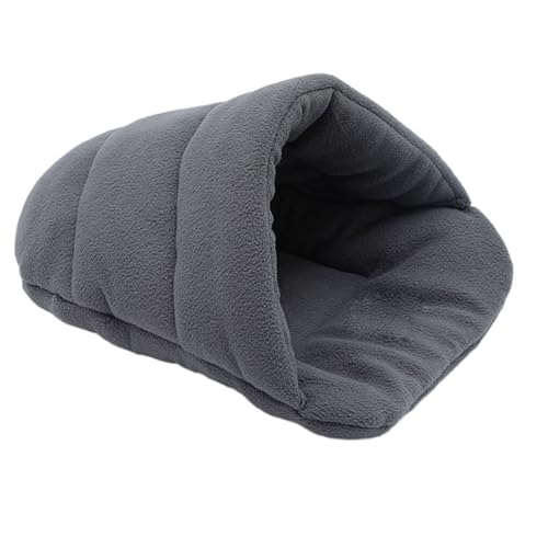 Zymoplas Haustierbett in Slipper Form, geeignet für alle Rassen, leicht zu reinigen, weich und bequem, in Mehreren Farben erhältlich, grau,>, XS von Zymoplas
