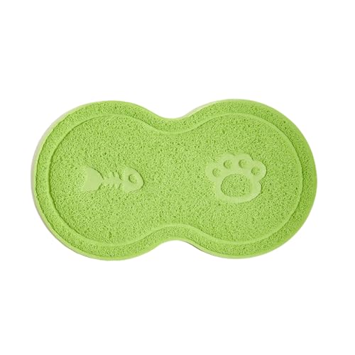 Zymoplas Haustierzubehör, sicher und ungiftig, langlebig und langlebig, PVC Katzenstreumatte für jedes Haustier, Katzenzubehör, Hundezubehör, Grün von Zymoplas