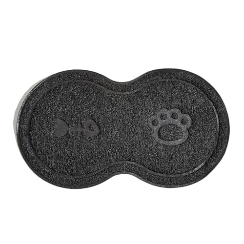 Zymoplas Haustierzubehör, sicher und ungiftig, langlebig und langlebig, PVC Katzenstreumatte für jedes Haustier, Katzenzubehör, Hundezubehör, Schwarz Zymoplas Haustierzubehör, sicher und ungiftig, langlebig und langlebig, PVC Katzenstreumatte für jedes Haustier, Katzenzubehör, Hundezubehör, Schwarz von Zymoplas