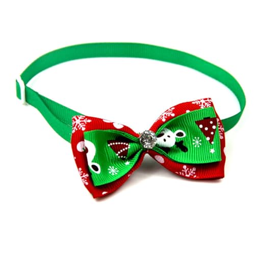 Zymoplas Hundehalsbänder Hundekrawatte, Mehrfarbig, entzückende, verstellbare Fliege, dekorativ, geflochten, elastisch, Kitty, lustige Weihnachtsdekorationen, VN088 5 Zymoplas Hundehalsbänder Hundekrawatte, Mehrfarbig, entzückende, verstellbare Fliege, dekorativ, geflochten, elastisch, Kitty, lustige Weihnachtsdekorationen, VN088 5 von Zymoplas