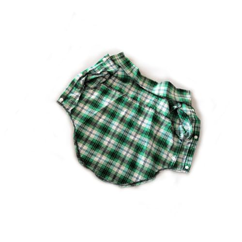 Zymoplas Hundehemd, geschmeidig, warm halten, Verschiedene Größen, Welpen, Bekleidung, Plaids, Haustierbedarf, Vier Jahreszeiten, Keine Schnallen, Haustierkleidung, Grün, M von Zymoplas