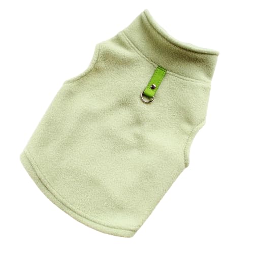 Zymoplas Hundekleidung, süßes Geschenk, atmungsaktives, gestreiftes Welpenhemd, geschmeidige Welpenweste, Kostüme, Herbst und Winter, Haustier Sweatshirt, Bohnengrün, M von Zymoplas