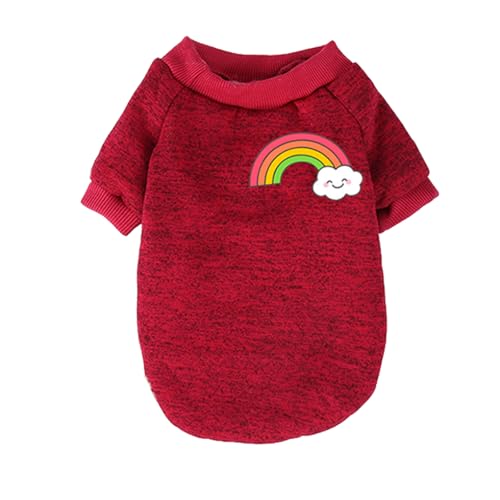 Zymoplas Hundekleidung hält warm, süßes Geschenk, Haustierbedarf, Welpenweste, Welpenhemd, Herbst und Winter, einfacher Stil, Hunde T Shirts, Weinrot, L Zymoplas Hundekleidung hält warm, süßes Geschenk, Haustierbedarf, Welpenweste, Welpenhemd, Herbst und Winter, einfacher Stil, Hunde T Shirts, Weinrot, L von Zymoplas