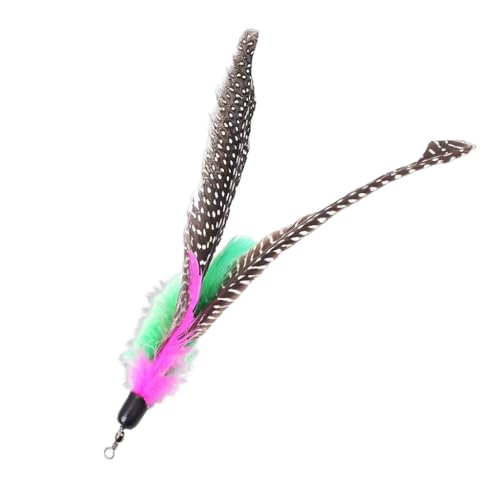 Zymoplas Katzenspielzeug Ersatzkopf Interaktiver Trainingsteaser Interaktiver Dangler Zauberstab Catcher Spielzeug Heimtierbedarf Outdoor Home von Zymoplas