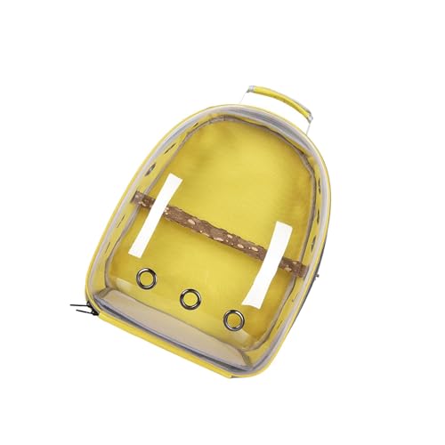 Zymoplas Stilvolle Schultertasche für Vogelkäfig, für bequeme Papageienreisen, Gelb, 32 x 26 x 41 cm von Zymoplas