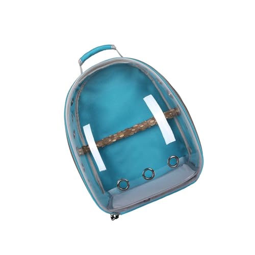 Zymoplas Stilvolle Schultertasche für Vogelkäfig, für bequeme Papageienreisen, Hellblau, 32 x 26 x 41 cm von Zymoplas