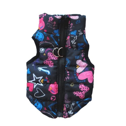 Zymoplas Verkleiden Sie Ihren pelzigen Freund mit Stil, Weste, Jacke, Mantel für Hunde, personalisierte und modische Winter warme Haustier Hundekleidung, Schwarz, S von Zymoplas