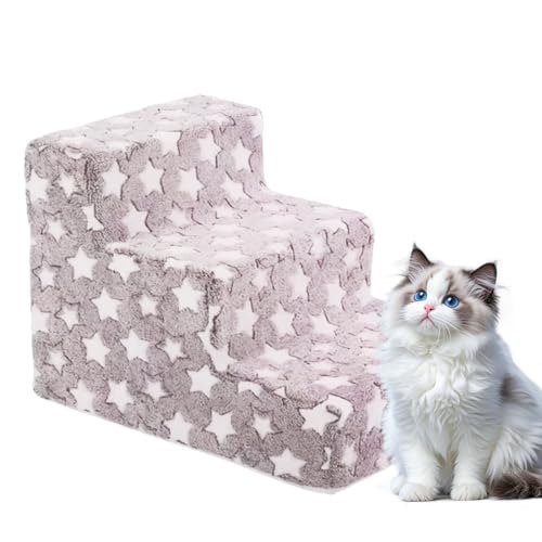 Zyntora Hundetreppe, Haustiertreppe Mit 3 Stufen rutschfeste Katzenrampe Fürs Sofa, Waschbare Ausbalancierte Tierrampe Entfernbare Katzentreppe Für Indoor Schlafzimmer Fensterbank Zyntora Hundetreppe, Haustiertreppe Mit 3 Stufen rutschfeste Katzenrampe Fürs Sofa, Waschbare Ausbalancierte Tierrampe Entfernbare Katzentreppe Für Indoor Schlafzimmer Fensterbank von Zyntora