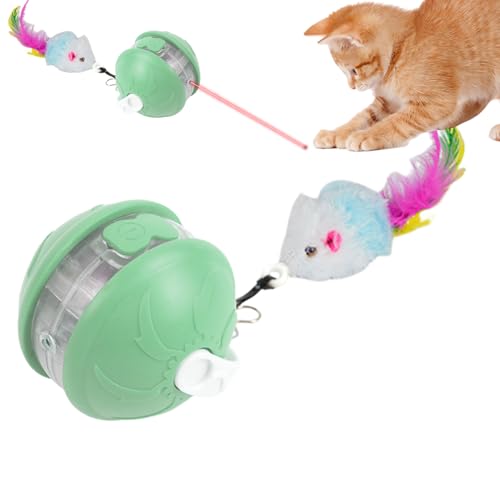 Zyntora Rollball für Haustiere, intelligentes Kätzchen-Spielzeug, automatische Bälle, sicheres, leises -Trainingszubehör für, Wohnzimmer, Park, Zuhause, Rasen, Balkon von Zyntora
