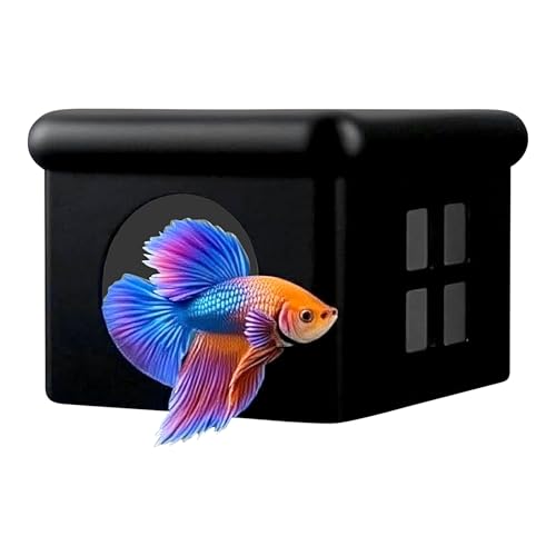 Zyntora Schwimmendes Aquarium Versteck - Schwimmende Betta Höhle mit Futterplatz | Kleine Aquarium Dekoration Zuchtbox mit Fenster für Wohnzimmer Büro Hotel Zyntora Schwimmendes Aquarium Versteck - Schwimmende Betta Höhle mit Futterplatz | Kleine Aquarium Dekoration Zuchtbox mit Fenster für Wohnzimmer Büro Hotel von Zyntora