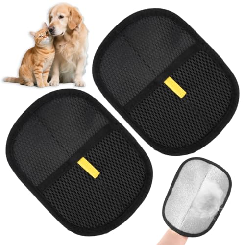 2 Stück Handschuh Tierhaarentfernung, Katzenhaar Handschuh, Fell Magnet handschuh, Fell Magnet, Wiederverwendbare Fellpflegehandschuhe für Haustiere zum Entfernen Von Tierhaaren Auf Kleidung, Sofa 2 Stück Handschuh Tierhaarentfernung, Katzenhaar Handschuh, Fell Magnet handschuh, Fell Magnet, Wiederverwendbare Fellpflegehandschuhe für Haustiere zum Entfernen Von Tierhaaren Auf Kleidung, Sofa von Zyren