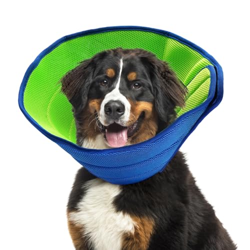Halskrause Hund, Hundekragen Leckschutz, Atmungsaktive Halskragen Hund, Einstellbarer Halskrausen für Hunde, Trichter Hunde, Hundehalskrause FüR Vorbeugung Von Biss-Und Leckwunden, Size L, Blau Halskrause Hund, Hundekragen Leckschutz, Atmungsaktive Halskragen Hund, Einstellbarer Halskrausen für Hunde, Trichter Hunde, Hundehalskrause FüR Vorbeugung Von Biss-Und Leckwunden, Size L, Blau von Zyren