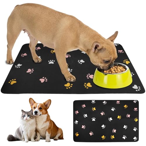Napfunterlage Katzen Futternapf Unterlage 60 x 40 cm, rutschfeste Unterlage Katzennapf Fressnapf Futtermatte, SaugfäHige Premium Napfunterlage für Katzen, Unterlage Hundenapf für Futter, Wasser Napfunterlage Katzen Futternapf Unterlage 60 x 40 cm, rutschfeste Unterlage Katzennapf Fressnapf Futtermatte, SaugfäHige Premium Napfunterlage für Katzen, Unterlage Hundenapf für Futter, Wasser von Zyren