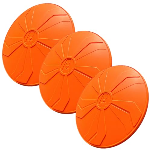 Zyren 3 Stück Hundefrisbee,18 cm Hunde Frisbee,Gummi Frisbee,Bodentarget Hund für Hundetraining, Werfen, Fangen und Spielen,Natürlichem Kautschuk, Weich und Sanft im Mund, Orange Zyren 3 Stück Hundefrisbee,18 cm Hunde Frisbee,Gummi Frisbee,Bodentarget Hund für Hundetraining, Werfen, Fangen und Spielen,Natürlichem Kautschuk, Weich und Sanft im Mund, Orange von Zyren