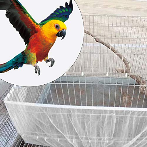 Luftige Vogelkäfig-Abdeckung, Vogelkäfig-Abdeckung, Netzstoff-Abdeckung Vogel für Vogelkäfig-Netz (M (2,8 x 2 x 2,2 Zoll)) von Zyyini