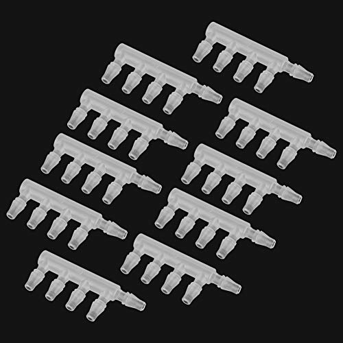 Zyyini 10 Stück Transparenter Schlauchverbinder, Luftpumpenverbinder, für Schlauch, Silikonschlauch-Luftpumpe von Zyyini