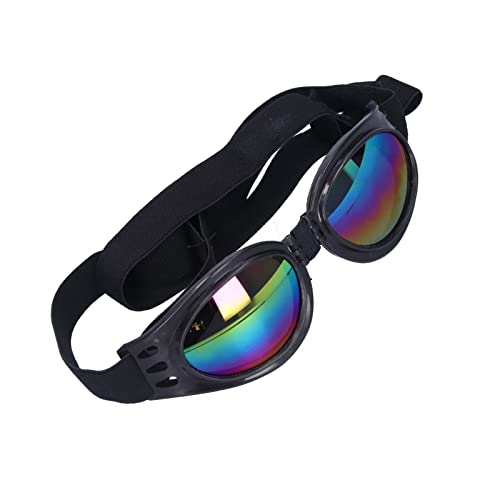 Zyyini Haustier-Sonnenbrille, Angepasstes Elastisches Band, wasserdichte, Bewegliche Nasenpads, Haustier-Anti-UV-Brille für Haustiere, für Haustierbedarf, für den Täglichen Bedarf von von Zyyini