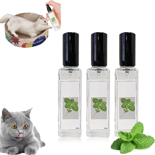 Zzlkun Herbal Cat Joy, Kräuterfreude, Sellerie, PetsSpray, Katzenminze-Spray für Hauskatzen, lindert Angst von Katzen, verbessert die Vitalität des Haustiers, 1 Stück (3 Stück) von Zzlkun