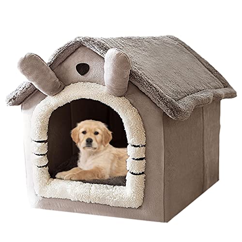 Hundehütte für den Innenbereich, Hundebett, Hundebox für kleine, mittelgroße und große Hunde und Katzen langlebig und wasserdicht warm kleine Hundehütte abnehmbar und waschbar Hundehütte Katzenbett von a-r