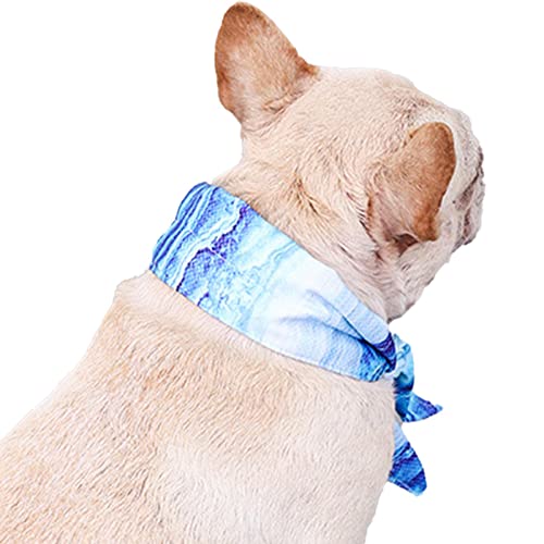 a-r Cooles Bandana für Hunde | Atmungsaktiver Schal Hund Katze Eishalsband für den Sommer | Haustier Atmungsaktiv Sommer Eisschal Halsband für kleine, mittelgroße und große Hunde von a-r