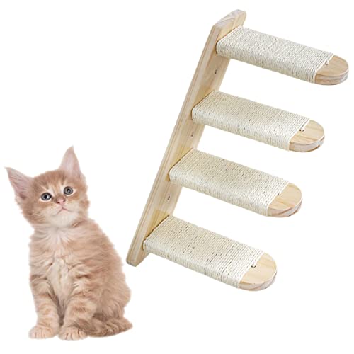 a-r Wandmontiertes Katzenmöbelregal - Holzwand Katzenmöbel,Multifunktionales Haustier-Möbelregal, praktischer Haustierbedarf zum Schlafen, Spielen und Faulenzen D/a von a-r