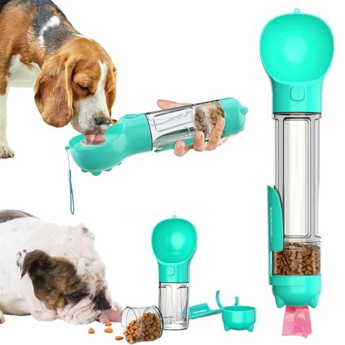 Tragbare Haustier-Wasserflasche, Lebensmittelbehälter, Reise-Getränke-Futterbecher, Lebensmittelspender mit Kotschaufel, 17 Stück Abfallbeutel, für Hunde, Haustiere, Spaziergänge, Wandern (Blau, 500 Tragbare Haustier-Wasserflasche, Lebensmittelbehälter, Reise-Getränke-Futterbecher, Lebensmittelspender mit Kotschaufel, 17 Stück Abfallbeutel, für Hunde, Haustiere, Spaziergänge, Wandern (Blau, 500 von acdiac