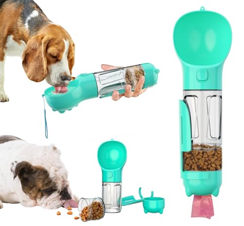 Tragbare Haustier-Wasserflasche, Lebensmittelbehälter, Reise-Getränke-Futterbecher, Lebensmittelspender mit Kotschaufel, 17 Stück Abfallbeutel, für Hunde, Haustiere, Spaziergänge, Wandern (Blau, 300 Tragbare Haustier-Wasserflasche, Lebensmittelbehälter, Reise-Getränke-Futterbecher, Lebensmittelspender mit Kotschaufel, 17 Stück Abfallbeutel, für Hunde, Haustiere, Spaziergänge, Wandern (Blau, 300 von acdiac