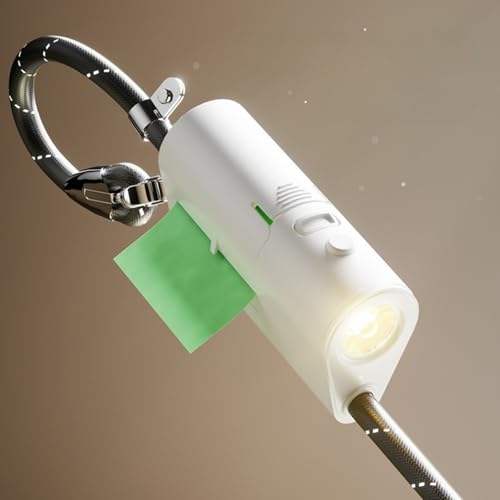 acfeco Schleppleine für Hunde, 1.6M Hundeleine, mit LED Leicht, Kotbeutelspender und mit Sicherheitskarabiner, Nylon Schleppleine, Trainingsleine für Kleine Mittlere und Große Hunde von acfeco